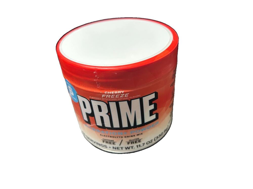 PRIME Hydration+ Powder - Cherry Freeze 48 Servings - NEW SEALED-Expire 2/28